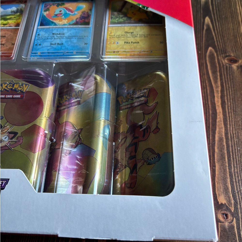 Pokémon 151 5 Mini Tin Set (MEOWTH) with 4 Promo Cards SEALED BOX - Picture 3 of 15